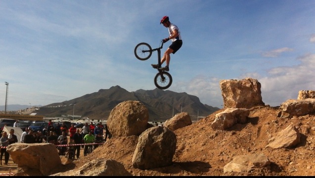 Exhibición En El Nuevo Circuito De Trial Bici En Mazarrón