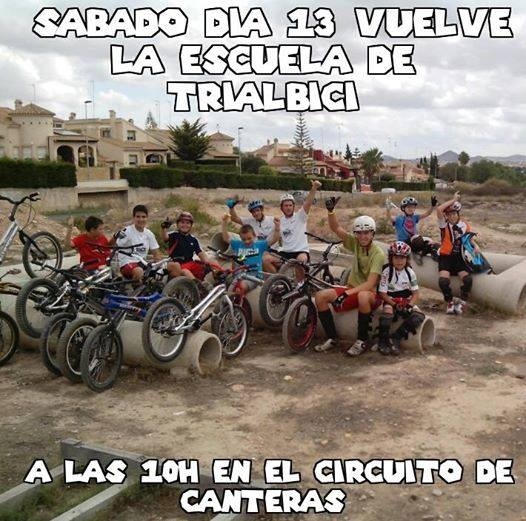 Vuelve La Escuela Del Club Trialbici Cartagena El 13 De Septiembre