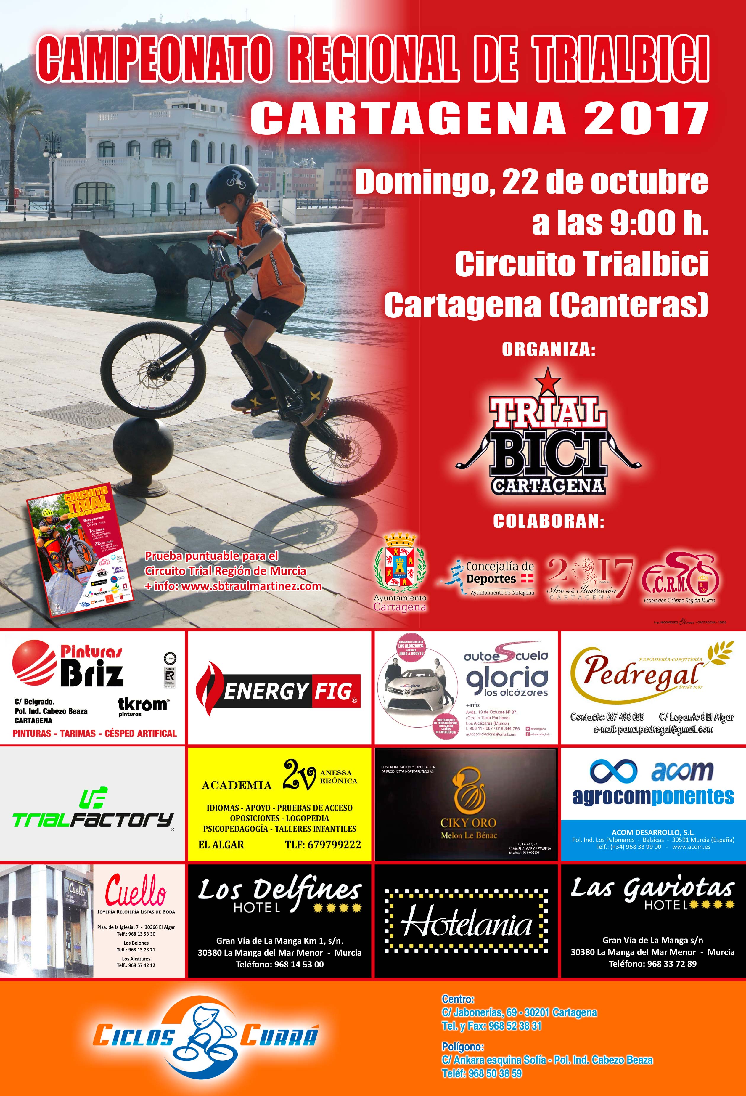22 De Octubre – Campeonato Regional De Trial Bici En Cartagena