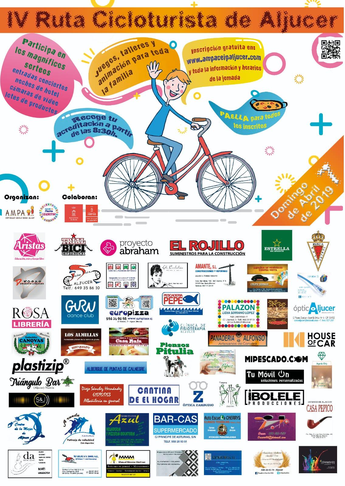 Exhibición Del Club Trial Bici Cartagena En La IV Ruta Cicloturista De Aljucer El 7 De Abril