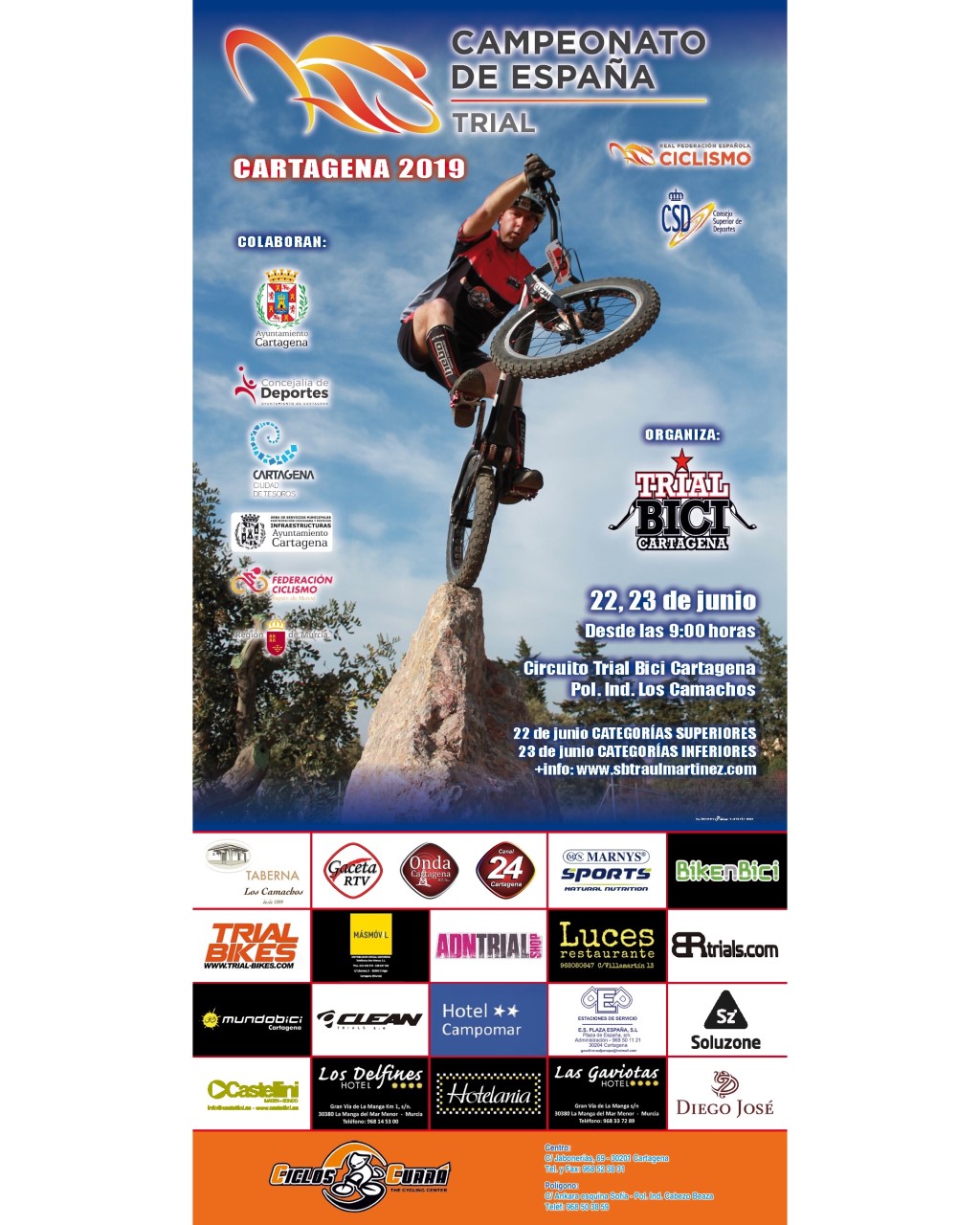 Inscripciones Abiertas Para El Campeonato De España De Trial Bici En Cartagena