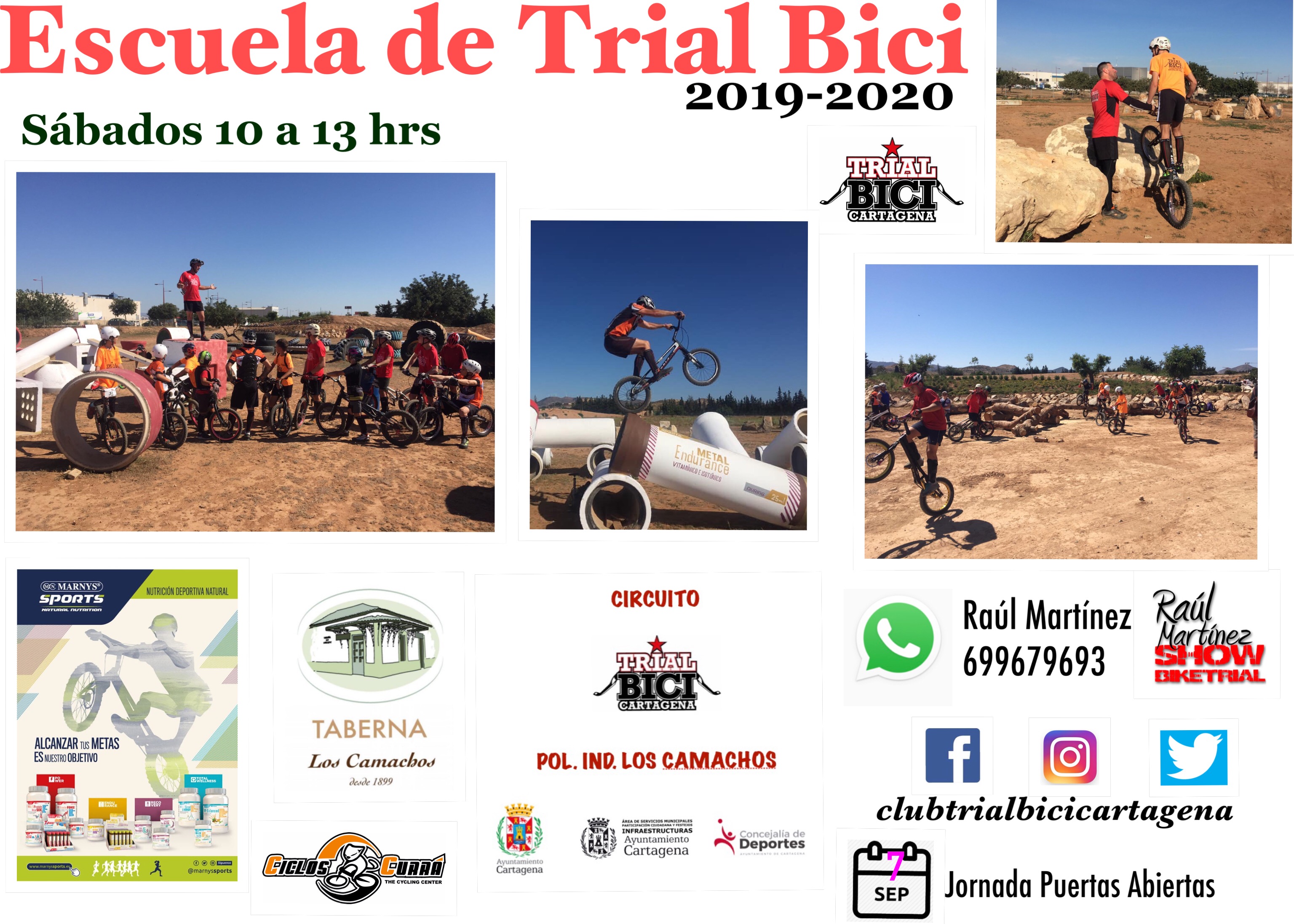 Escuela Trial Bici Cartagena – Jornada Puertas Abiertas 7 Septiembre