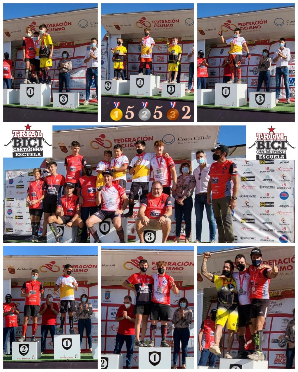 El Club Trial Bici Cartagena Arrasa En La Final Del Campeonato Regional De Trial